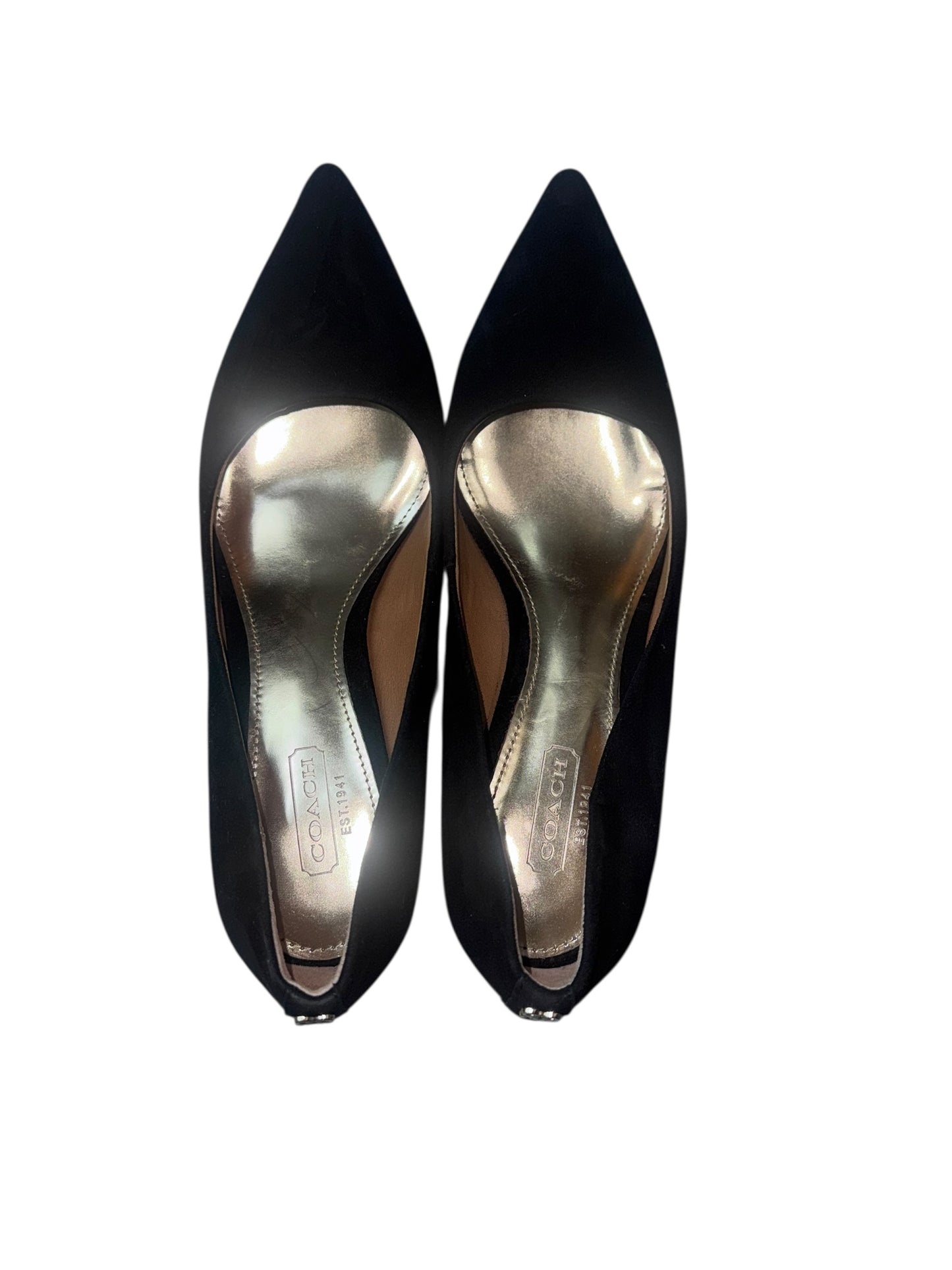 Coach Black Suede Pumps size 6.5- Pre-owned