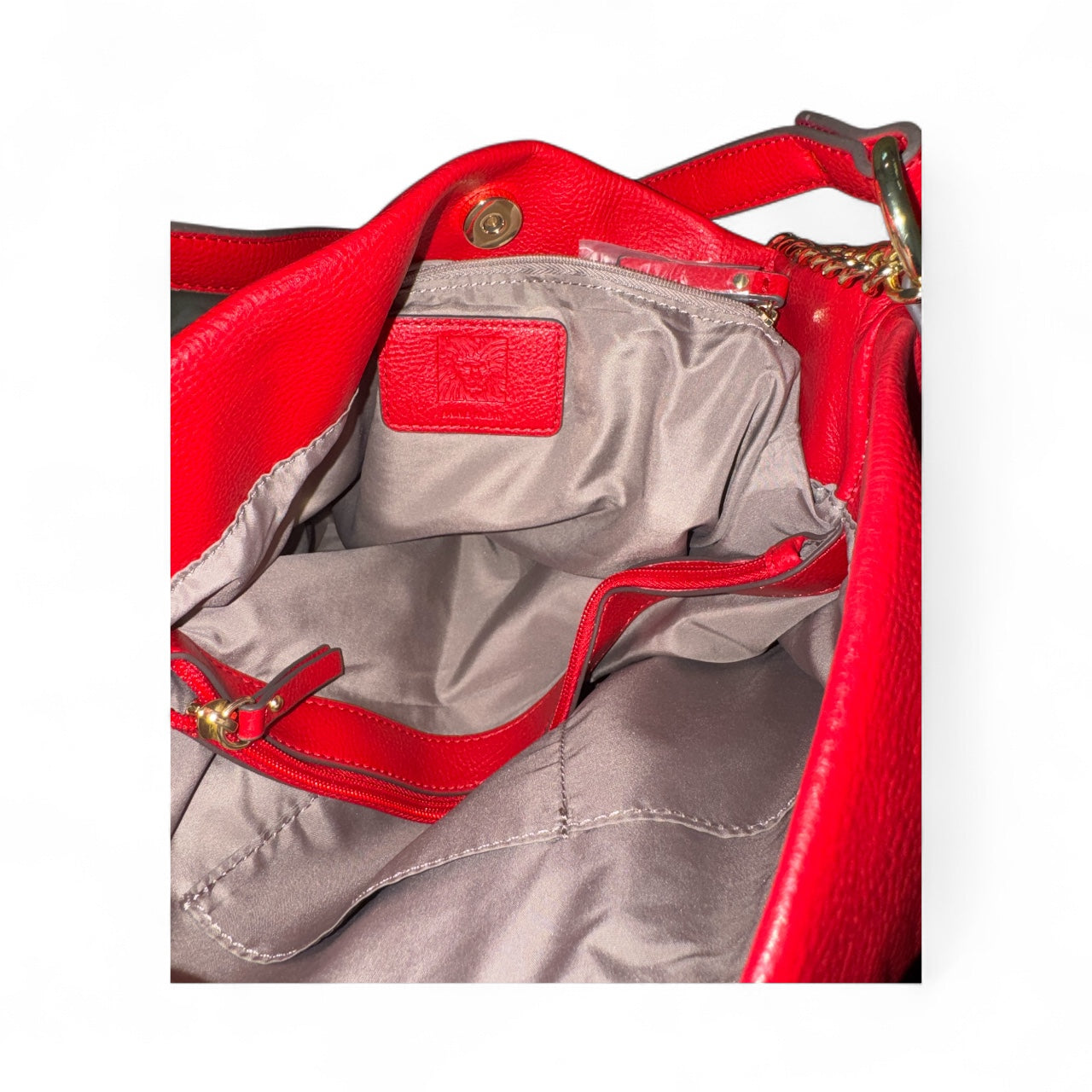 Anne Klein Red Hobo Bag- Pre-owned