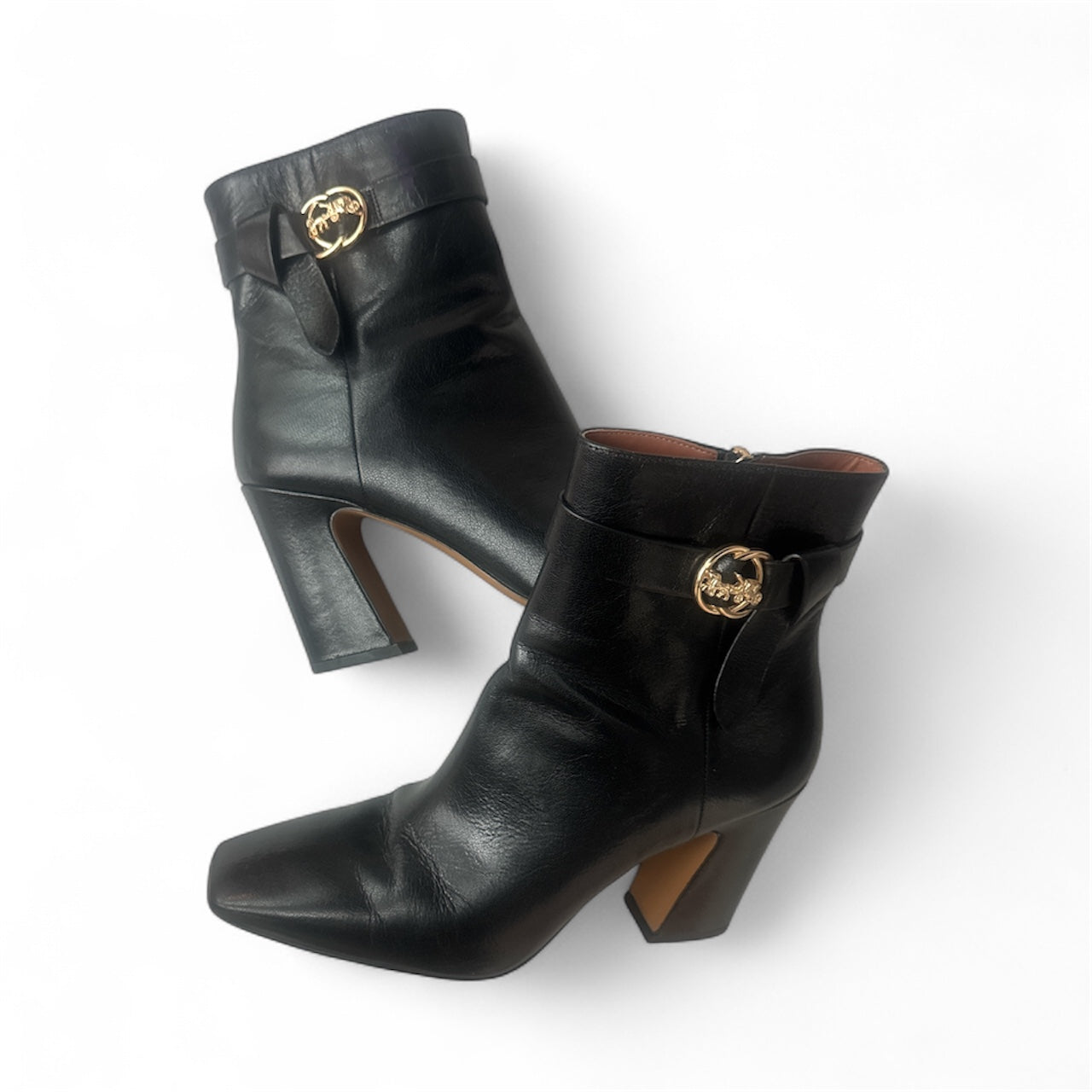 Coach Teri Leather Bootie Size 9- Pre-Owned