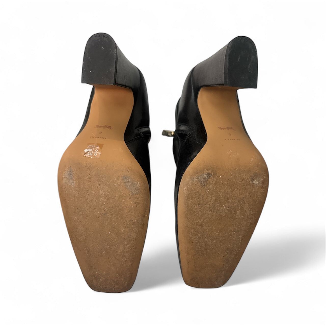 Coach Teri Leather Bootie Size 9- Pre-Owned