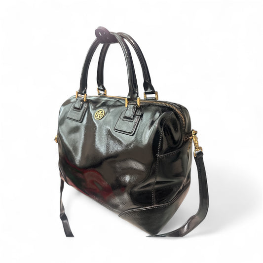 Tory Burch Black Patent Satchel/Shoulder bag
