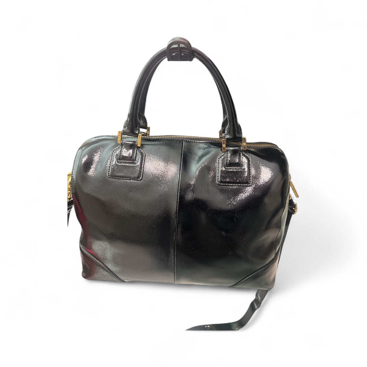 Tory Burch Black Patent Satchel/Shoulder bag