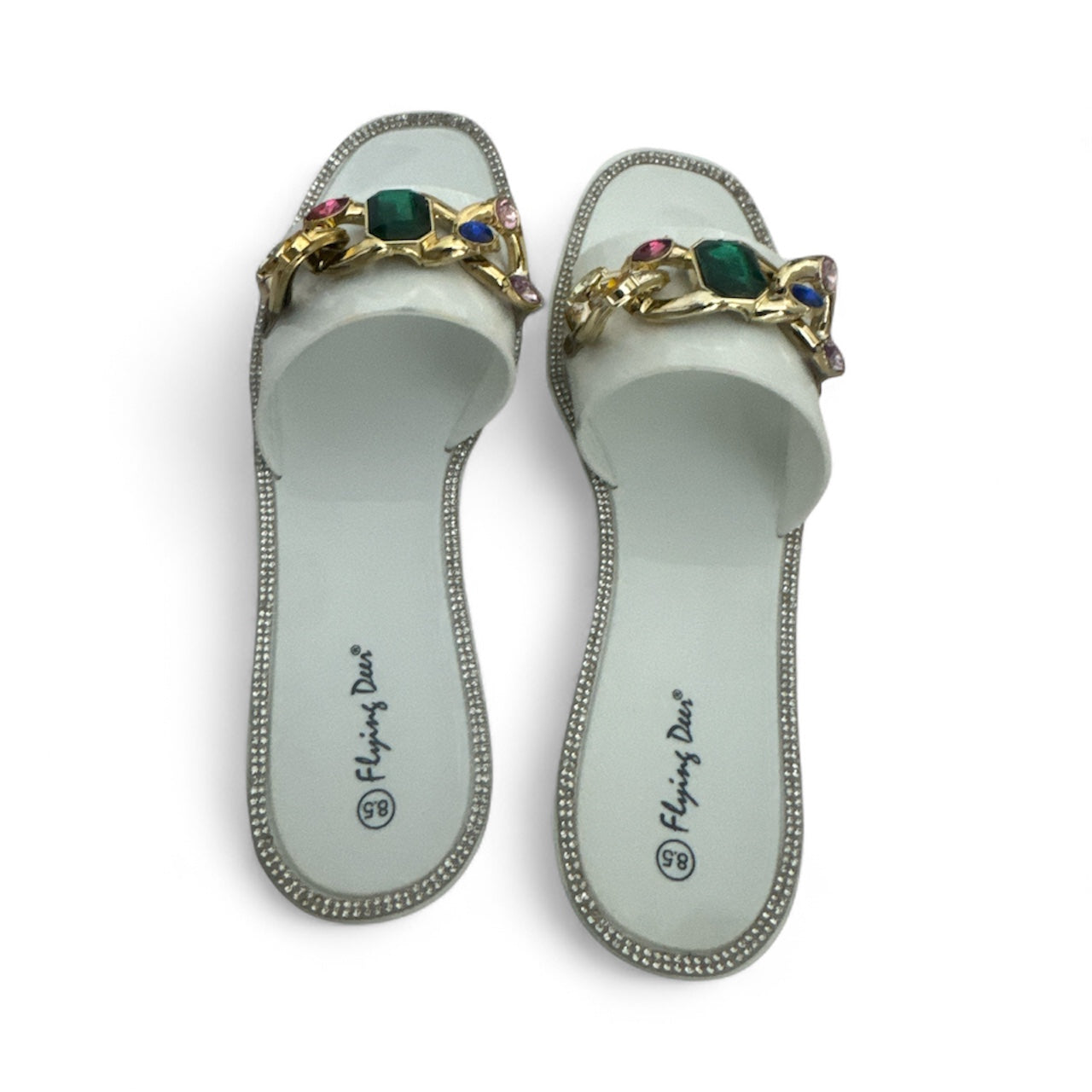 Flying Deer Sandals Size, Red,Purple, White - Brand new