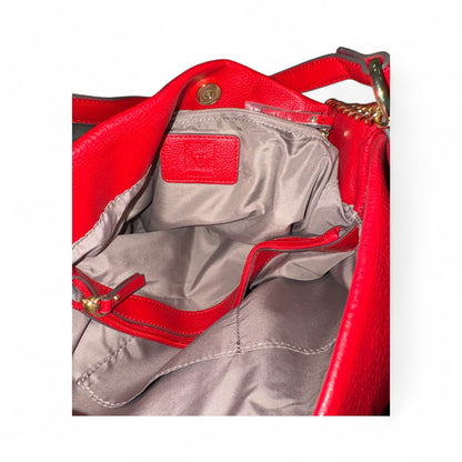 Anne Klein Red Hobo Bag and Ankle Boots Bundle Size 8- Pre-owned