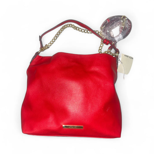 Anne Klein Red Hobo Bag- Pre-owned