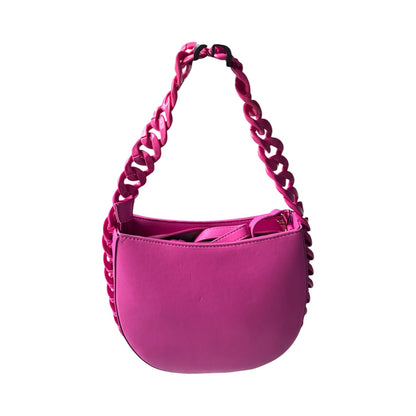 Band C Bags Hot Pink Braided Shoulder Purse- Brand new