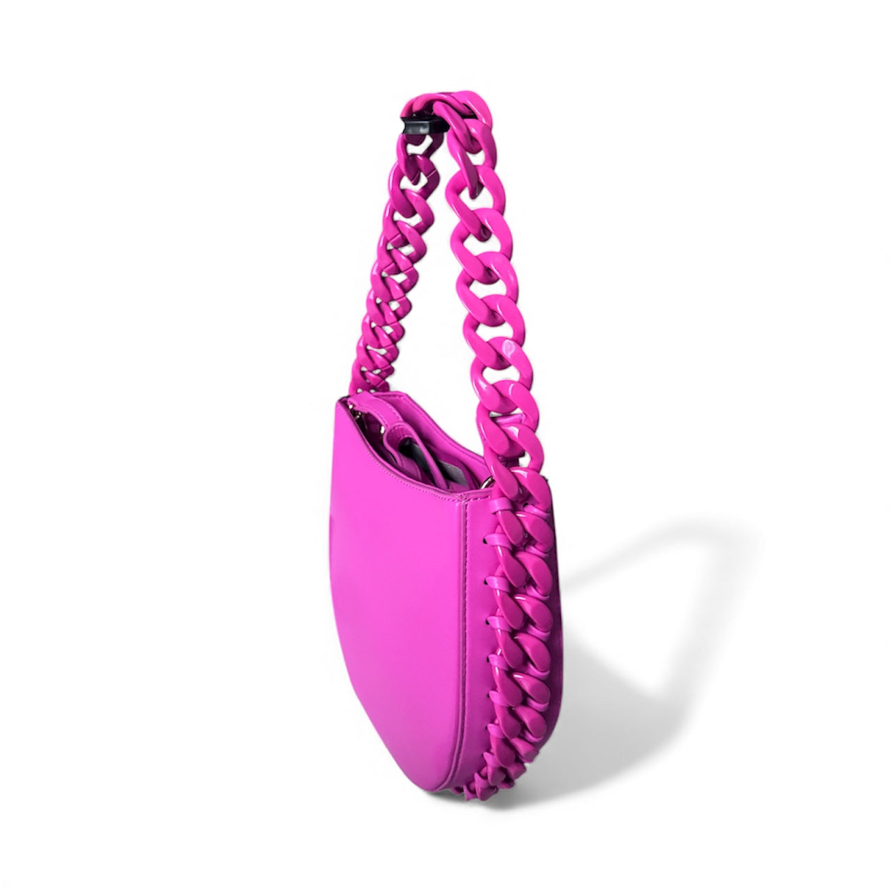 Band C Bags Hot Pink Braided Shoulder Purse- Brand new