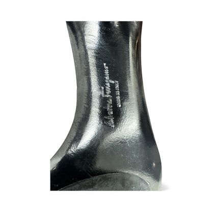 Salvatore Ferragamo Pointed Leather Bow Pumps size 7- Pre owned